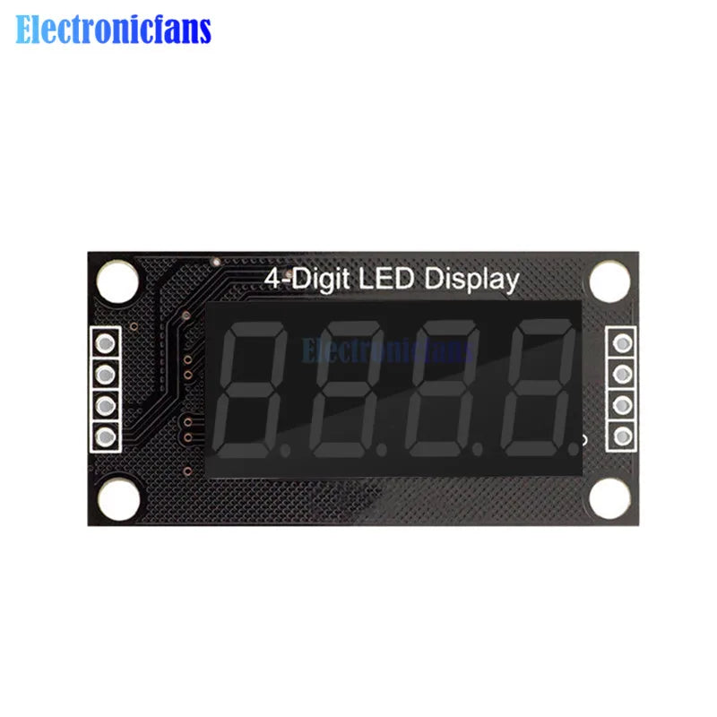 0.36 Inch 0.36" 4/6-Digit Red/Green/Yellow/Blue/White LED Digital Display Tube Decimal 7 Segments TM1637 Module For Arduino