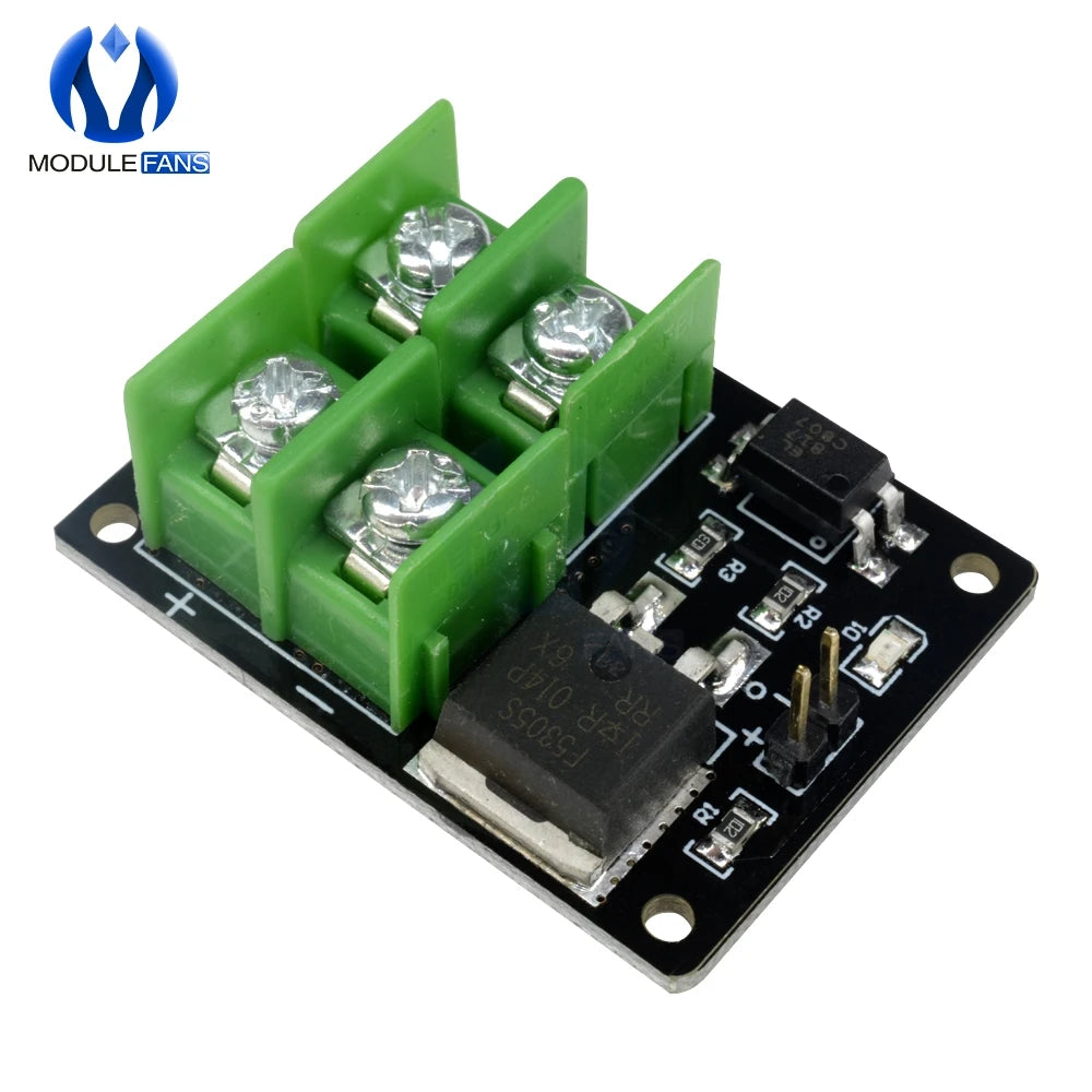 3V 5V Low Control High Voltage 12V 24V 36V switch Mosfet Module for Arduino Connect IO MCU PWM Control Motor Speed 22A