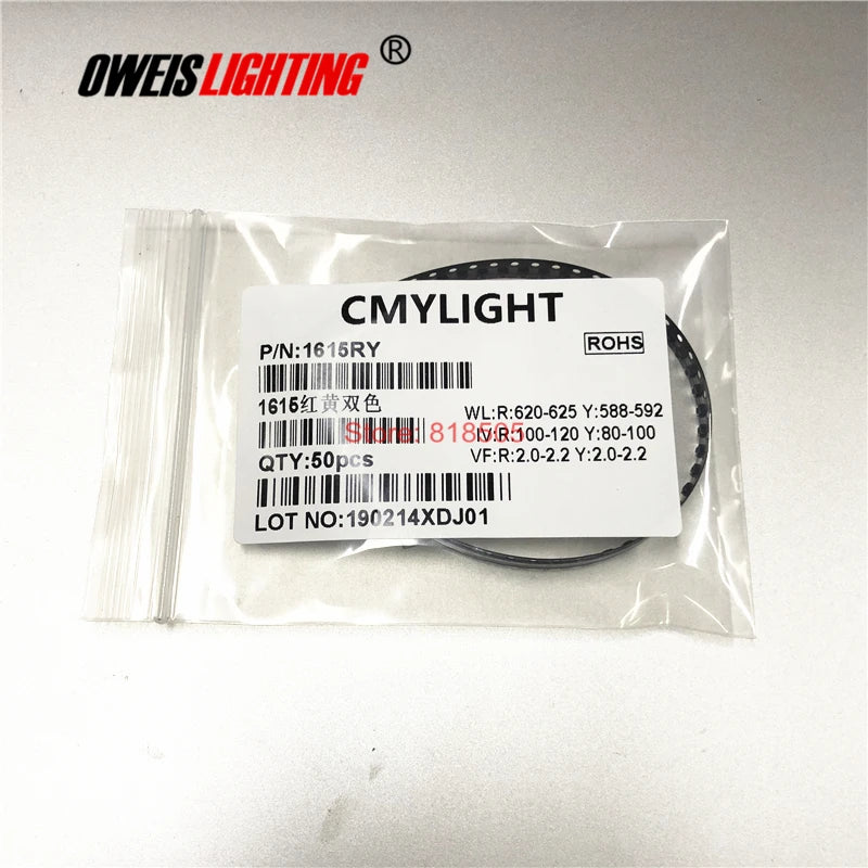 50PCS 1615 bicolor SMD LED 2 colors  Red+GREEN / R+BLUE / R+YELLOW / R+YELLOWGREEN / R+WHITE 0603 0805