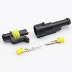 5kits Flame retardancy 1P auto connector waterproof automotive Wire Connector Plug 1 Pins Electrical Car Motorcycle HID