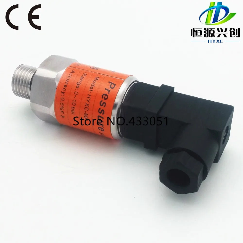 Pressure Transmitter -1~0~10bar/16bar/6bar/25bar, 10-30VDC, G1/4, 4-20mA Output, 0.5%, Pressure Transducer Sensor
