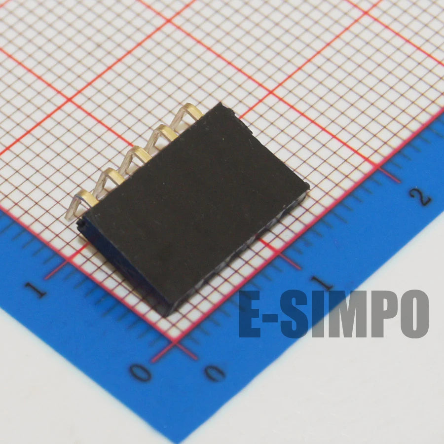 50pcs 2.54mm Right Angle 90D Single Row 0.1" RA PH8.5 1*3/4/5/6P 8p 10p 1*40P Gold Rohs PCB Socket Female Pin Header Connector