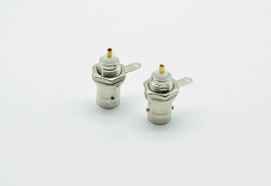 5Pcs/lot BNC Female Socket Solder Connector Chassis Panel Mount Coaxial Cable For Welding Machine Parts