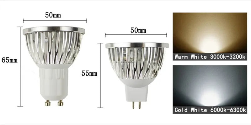 1X 10X GU 10 Led Spotlight GU10 LED Lamp 9W 12W 15W 220V Red Green Blue Yellow Lampada MR16 12V Bulb Light Spot Candle Luz