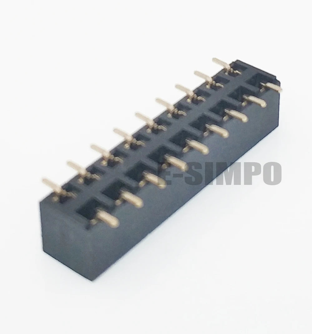 50pcs 2.54mm PH5.0 SMD 2X3/4/5/6/7/8/10/12/20P Plastic Height 5.0 Double Row Goldplated Rohs PCB Female Pin Header Connector