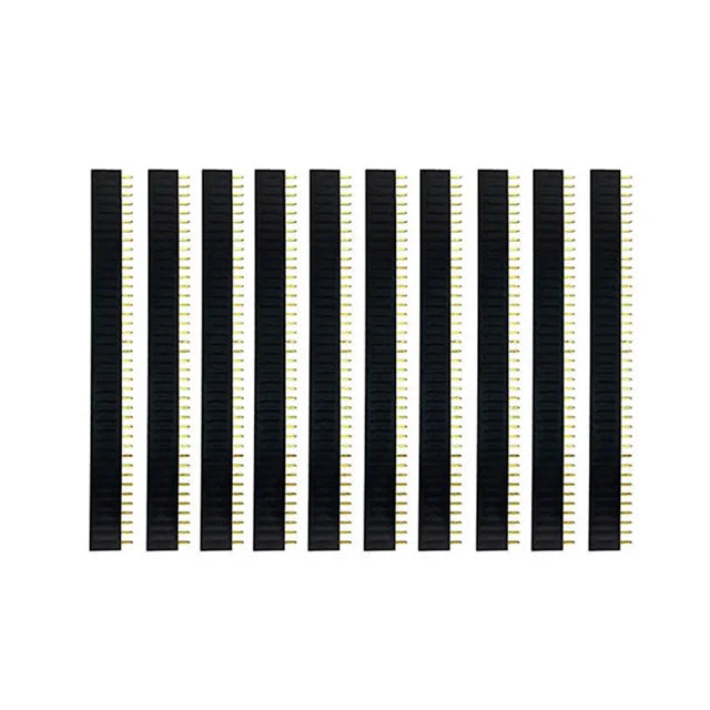 10pcs 40 Pin 1x40 Single Row Male and Female 2.54 Breakable Pin Header PCB JST Connector Strip for arduino DIY Kit