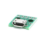 10pcs/5pcs Mini Micro USB to DIP 2.54mm Adapter Connector Module Board Panel Female 5Pin Pinboard 2.54mm Micro USB PCB Type Part