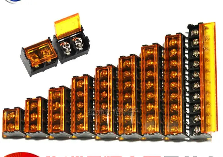 HB-9500 Lid Barrier Terminal 9.5MM Pitch 300 30A Straight Line High Current Connectors Barrier Blocks 2/3/4/5/6/7/8/9/10Pin