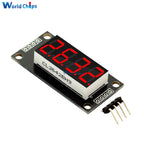 0.36 Inch 0.36" 4-Digit Red/Green/Yellow/Blue/White LED Display Tube Decimal 7 Segments TM1637 Module For Arduino size 30x14mm