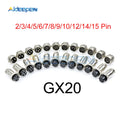 1set GX20 Aviation Connector Male Plug Female Socket Circular Connector 2/3/4/5/6/7/8/9/10/12/14/15 Pin Wire Panel Connector