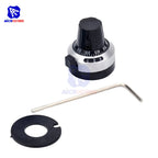 WXD3-13-2W Wirewound Potentiometer Resistance 100R 470R 1K 4.7K 10K 22K 47K 100KΩ Ohm 10 Turn Precision Dial Potentiometer Knob