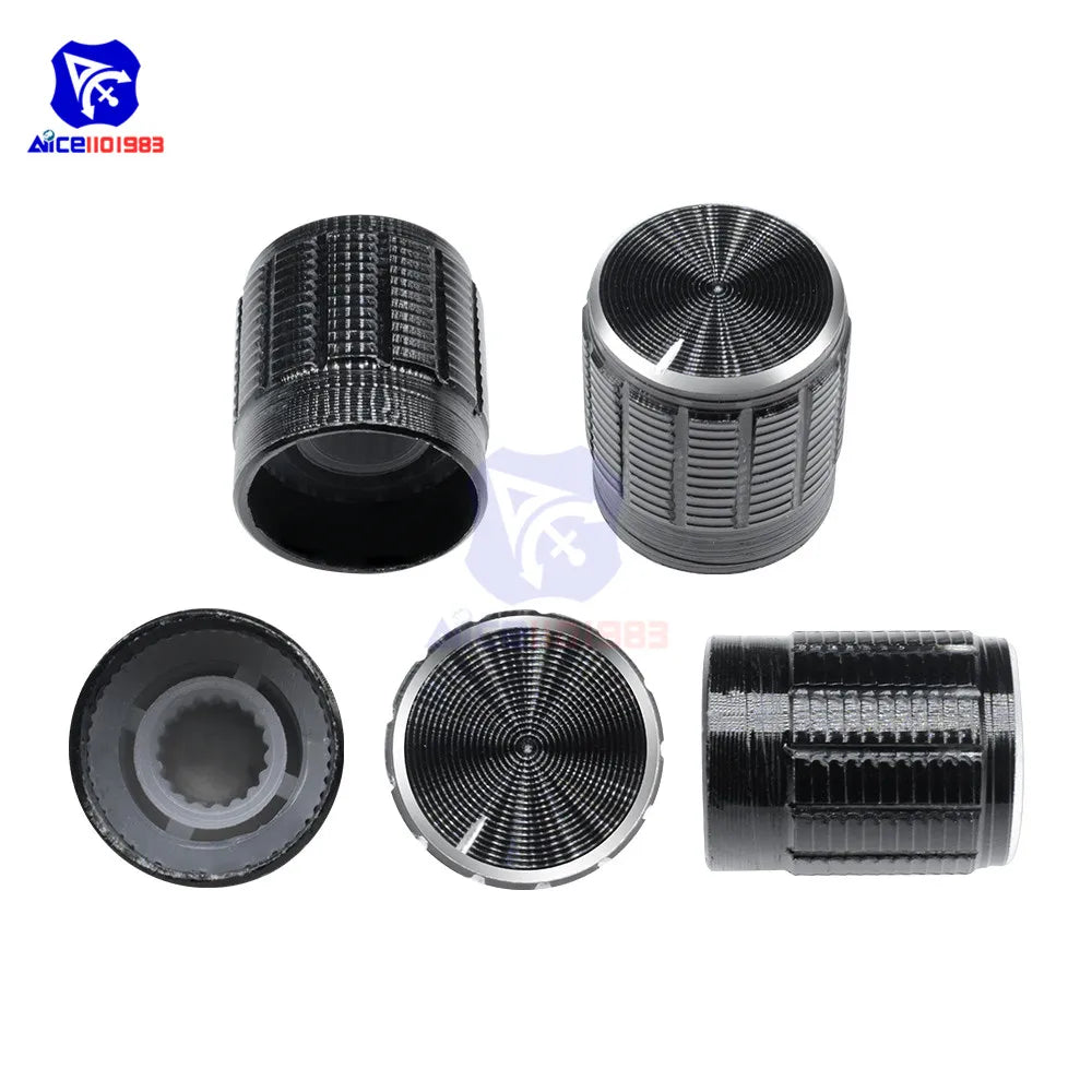 WH148 1K 2K 5K 10K 20K 50K 100K 250K 500K 1M Ω 3Pin Knurled Shaft Linear Taper Rotary Potentiometer Resistor w/Knob for Audrino