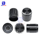 WH148 1K 2K 5K 10K 20K 50K 100K 250K 500K 1M Ω 3Pin Knurled Shaft Linear Taper Rotary Potentiometer Resistor w/Knob for Audrino