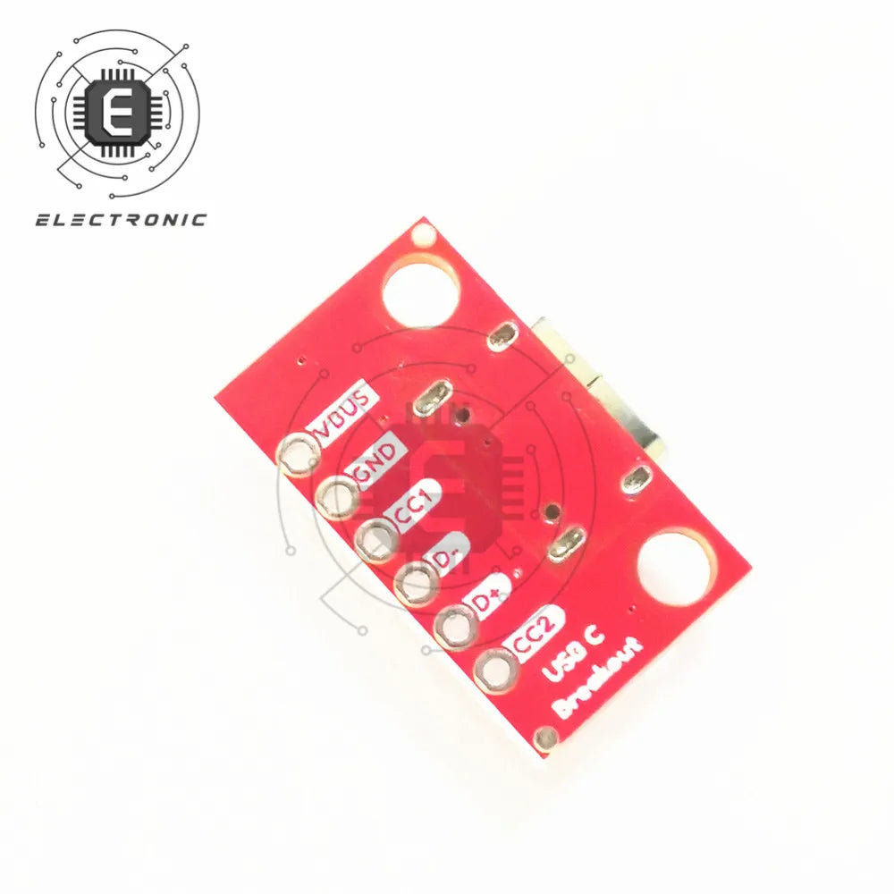 16P USB 3.1 Type-C Female Test PCB Board Adapter 2.54mm Connector Socket For Data Transfer Power Adapter Board Module
