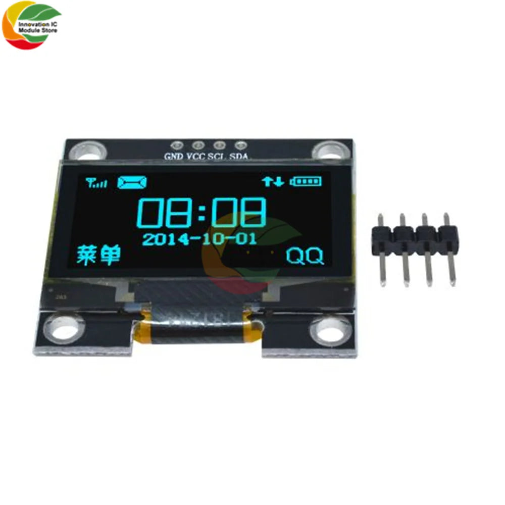 1-5PCS 1.3" IIC Digital OLED Display Module Serial 128x64 SSH1106 White Blue LCD LED Screen Board I2C Communicate for Arduino