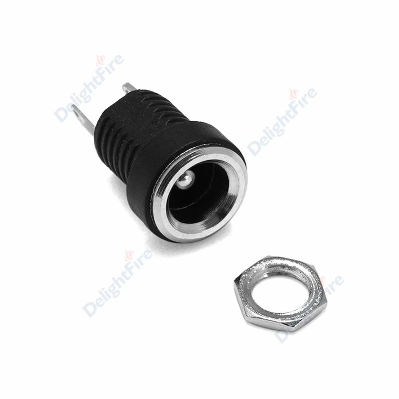 DC Power Connector 5.5mm 2.1mm 2.5mm 3.5mm 1.35mm Barrel Plug 3A 5V 12V Male Female Jack Socket Screw Nut Panel Mount Adapter