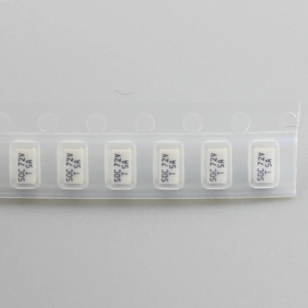 10pcs Micro Fuse SMD SMT 1206 72V 11CT T 1A 1.25A 1.6A 2A 2.5A 3.15A 4A 5A 6.3A 8A 10A 72V DC Slow Blow 3216 Surface Mount SOC