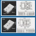 2/4/6PCS 50A 120A 175A 350A Battery Charging Connector 600V High Current Quick Power Plug for Electric Car Battery,Solar Cable