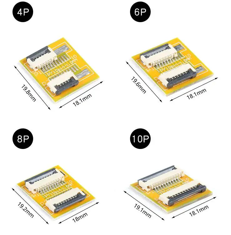 10PCS/1PC FPC FFC Flexible Flat Cable Extension Board 0.5mm 1mm Pitch 4Pin 5 6 7 8 9 10 12 14 15 16 20 30 40 50 60 PIN Connector