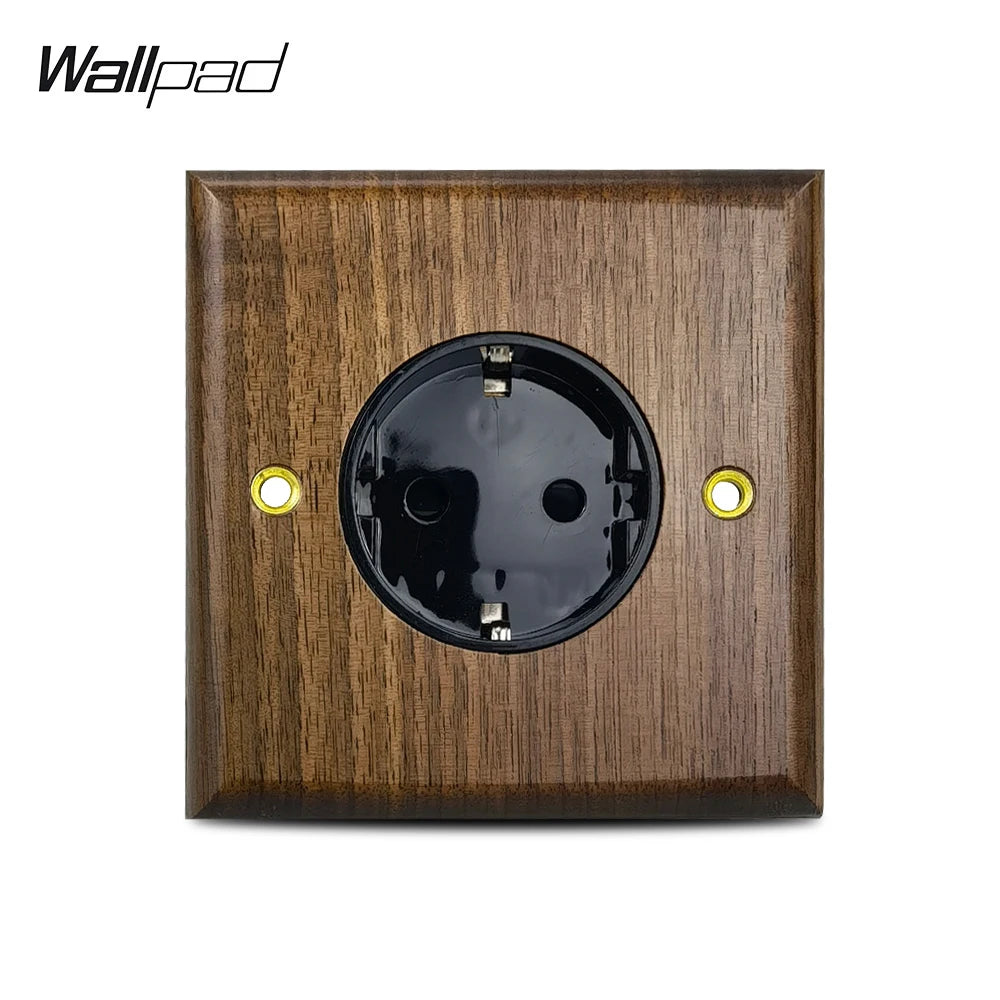 Toggle Wall Switch 1-4 Gang, Solid Wood Frame, EU French Wall Socket, Flush / Surface Mounting, Z6 Wallpad
