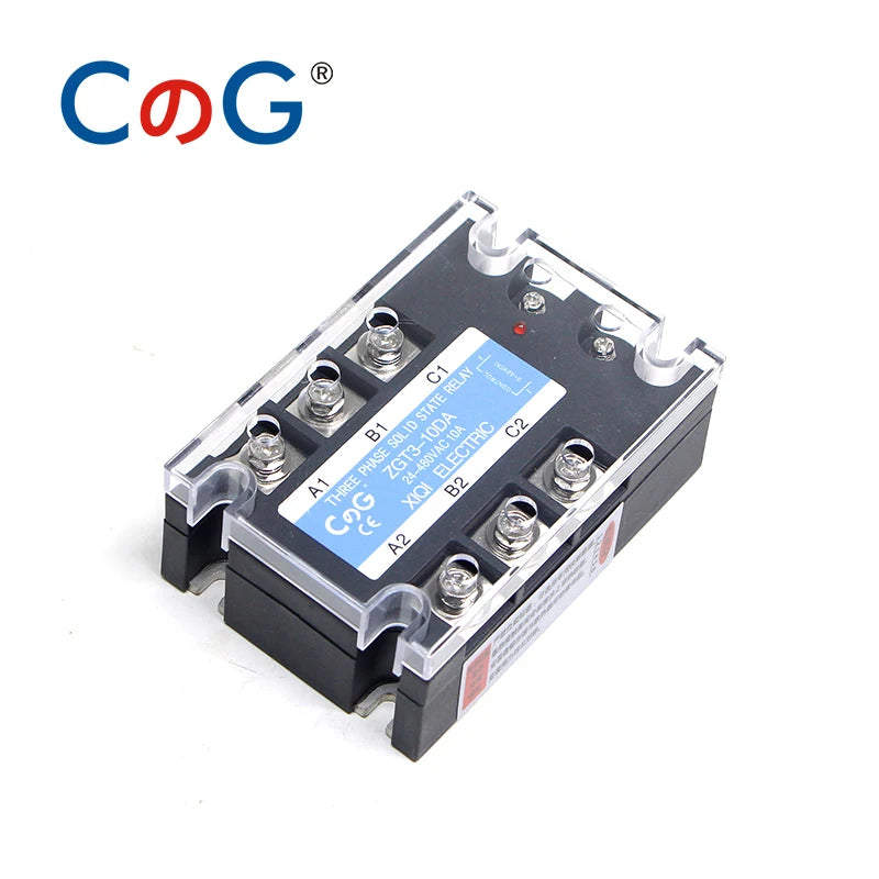 CG 3 Phase 10A 25A 40A DA 60A 80A 100A 150 200A Three Phase SSR 3-32V DC Control 24-480V AC Solid State Relay SSR AC Three DC-AC