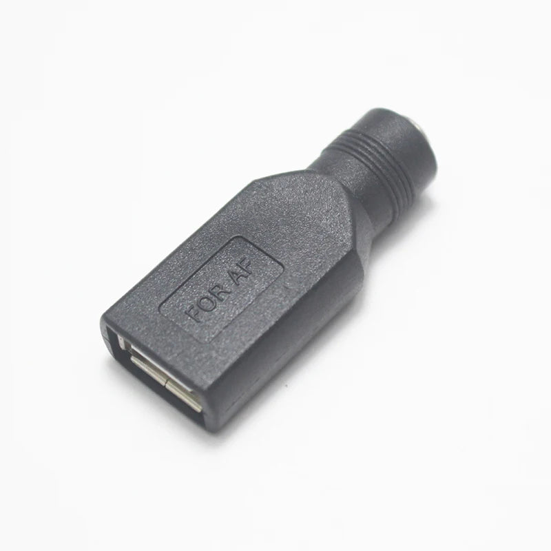 1pcs Commonly Used USB Set 5.5*2.1/5.5x2.1mm Female Jack to USB 2.0 Male Plug DC Power Male to Female Connector Adapter
