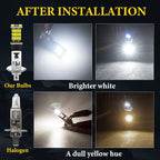 Kevanly 2Pcs H1 H3 T10 W5W BA9S LED 10W 4012smd 24led Car Fog Limp Auto DRL Daytime Running Light Reading Plate Light 6500K 12v