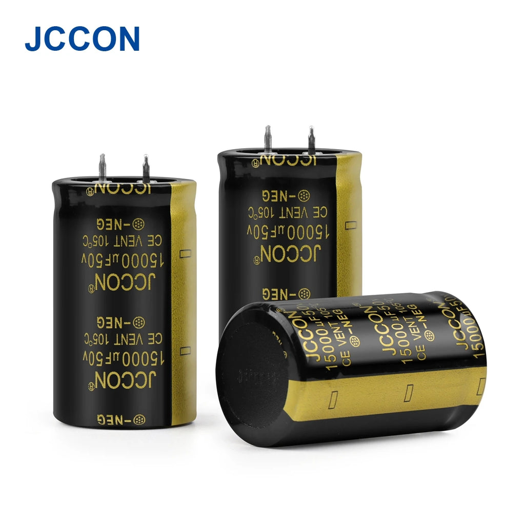 2Pcs JCCON Audio Electrolytic Capacitor 50V 4700UF 6800UF 10000UF 15000UF 22000UF For Hifi Amplifier High Frequency Low ESR