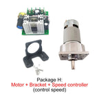 80kg.cm Large Torque 5~500rpm 35W 775 12V DC Gear Motor 24V Mini Electric Machine Reducer For Electric Tools Customized