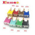 2PCS Automotive Car Truck Van Square Fuse Long Feet Male Fuse 20A 30A 40A 50A 60A 70A 80A 90A 100A 120A