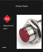Waterproof Reflective Laser Photoelectric Switch Sensor Detector 20m Distance NPN PNP Output For Barrier Gate Alarm