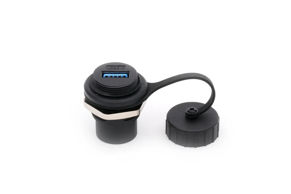 New Arrival Waterproof USB 3.0 Connector,Panel Mount Chassis Connector,Soldering Free D Type USB Female to Female Adapter