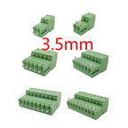 5Pairs KF2EDG 15EDG 3.5mm/3.81mm/3.96mm/5.08mm PCB Screw Terminal Block Connector Pin Header Socket Straight/Right Angle 2-12Pin