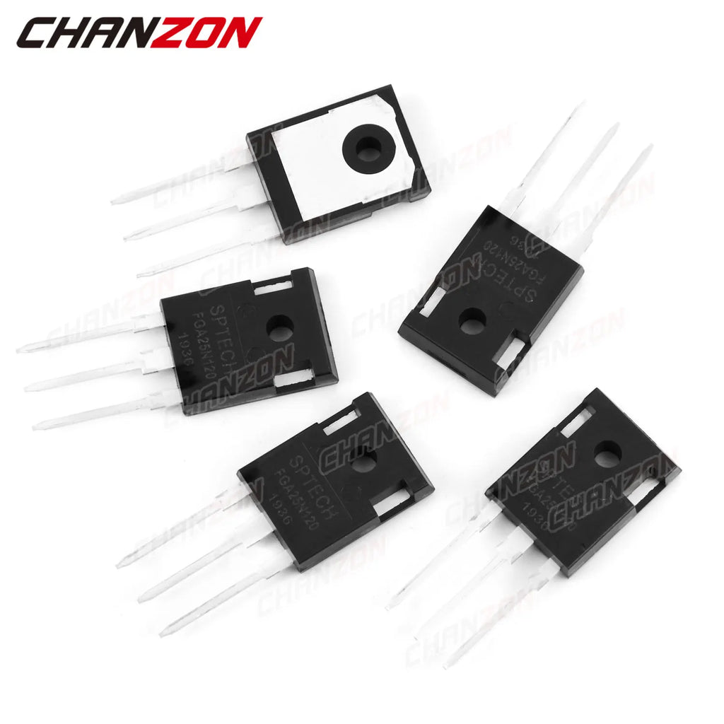 5pcs FGA25N120 TO-3P Field Effect Bipolar Junction Triode BJT IGBT Transistor High Powerful Fets 25A 1200V Integrated Circuits