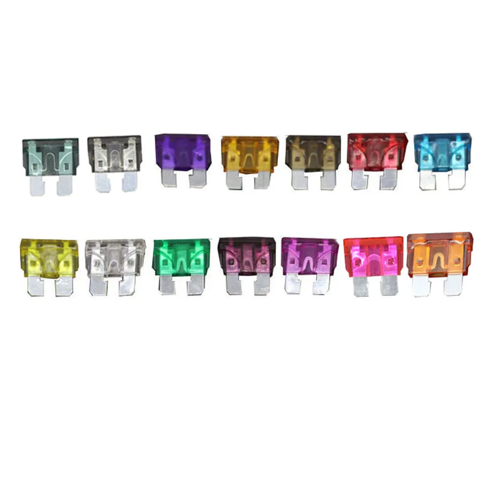 50PCS Medium Standard Blade Fuse Insert ZINC Pins 1A 2A 3A 5A 7.5A 10A 15A 20A 30A 40A 50A Refitted For Auto Car Truck
