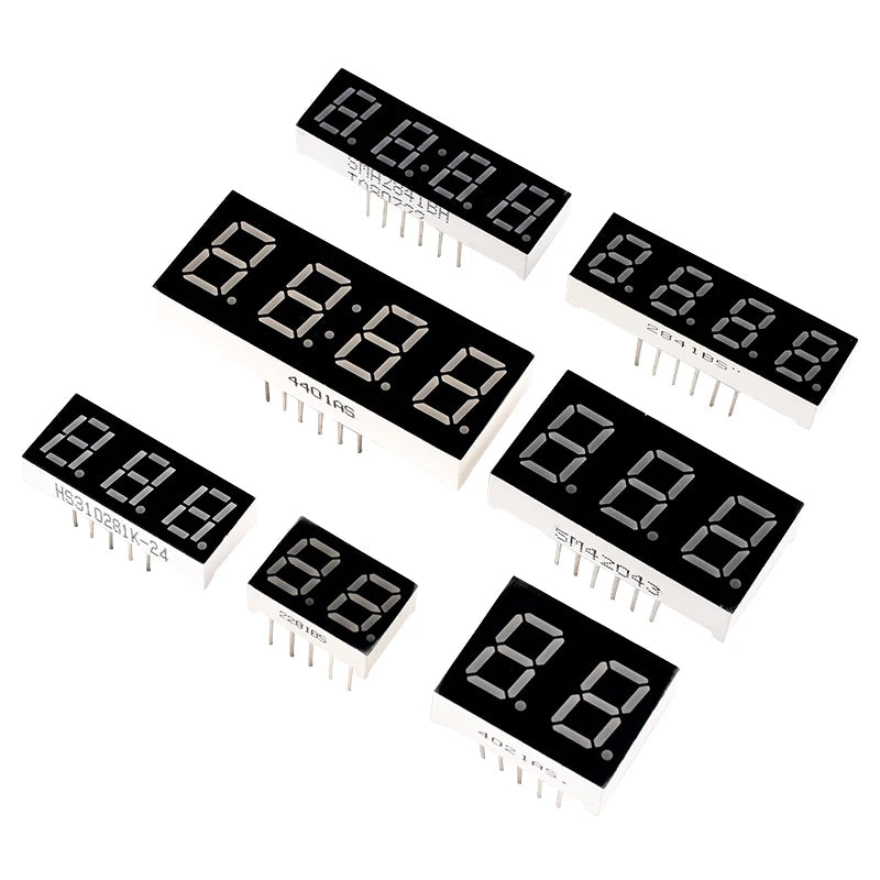 5Pcs 0.28 Inch Digital Tube LED Display 1Bit 2Bit 3Bit 4Bit Display Common Anode / Cathode 0.28"/0.36"/0.4"/0.56" 7 Segment Red