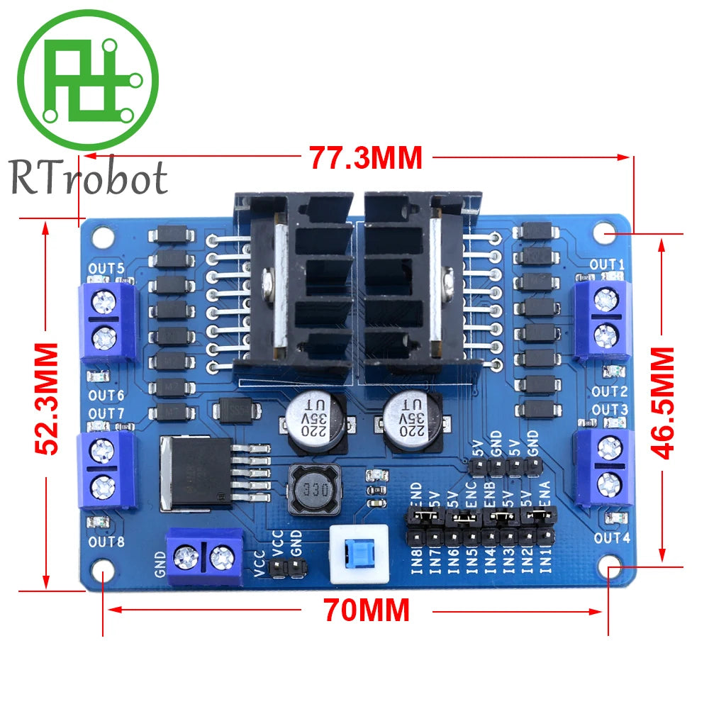 L298N Motor Driving 4WD DC Motor Driving Module L298N Stepping Motor Driving Module Intelligent car Driving Module
