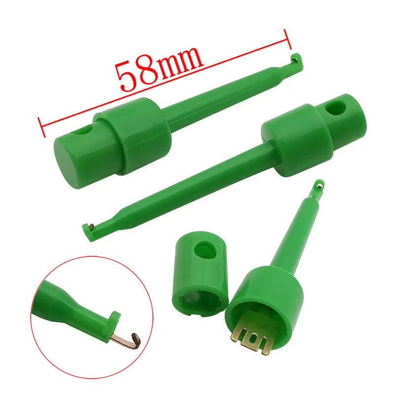 5Pcs 58mm Single Test Hook Clip Alligator Clips Test Probes Clamp For Electronic Testing Multimeter IC Grabber Probe Hooks