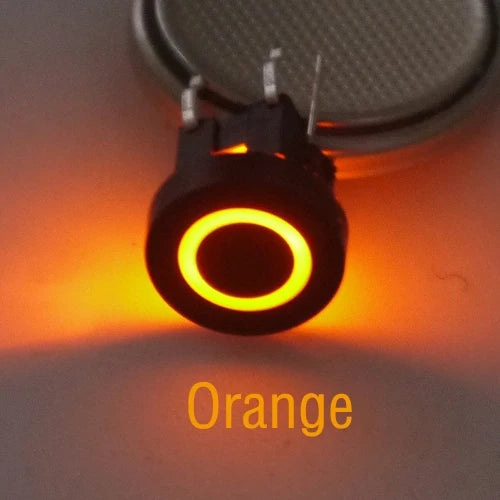 10PCS 6X6X7.2mm illuminated Momentary Tact Switch Button No Loacking 6Pin DIP LED 12V Mini Push Button Switch