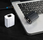 Vention RJ45 Splitter Connector Adapter 1 to 2 Ways Ethernet Splitter Coupler Contact Modular Plug Connect Laptop Ethernet Cable
