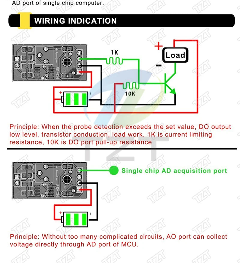 Capacitive Soil Moisture Sensors Module / Soil Humidity Digital Display Relay Control Module Automatic Watering TZT For Arduino
