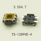 20Pieces 12V Side Push Button Tact SW Momentary Tact Switch 4Pin SMD 3X4mm/3.5x4.7mm/4x6mm for Phone/MP4/Keys