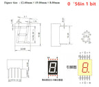 5Pcs 0.28 Inch Digital Tube LED Display 1Bit 2Bit 3Bit 4Bit Display Common Anode / Cathode 0.28"/0.36"/0.4"/0.56" 7 Segment Red