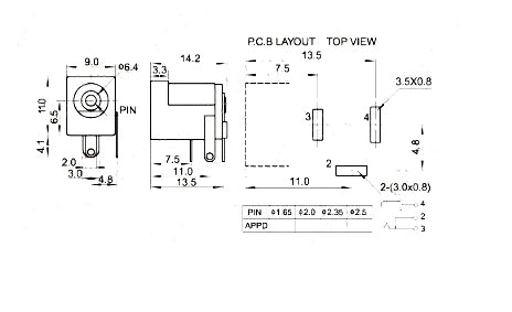 5Pcs DC Power Jack Connector 3.5×1.35mm 4.0×1.7mm Female Socket Assortment DC002 DC003 DC023 DC031 DC033