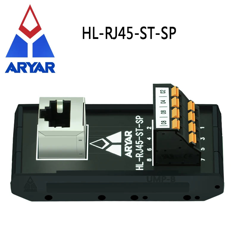 Quick Wiring RJ45 Female To Spring Termianl Block Module RJ45 Vertical Breakout Board Din Rail Mounting Splitter Adapter