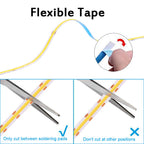 DC 5V LED COB Strip Light USB High Density Linear Lighting 320LED Flexible Tape Lights Warm Natural White Red Blue Green Decor