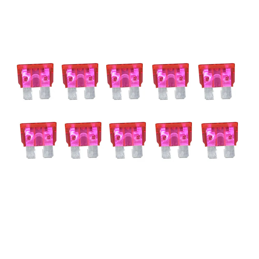 10PCS 50A Medium Size Auto Fuse, The Fuse Insurance Insert The Insurance of Xenon Lamp Piece Lights Fuse