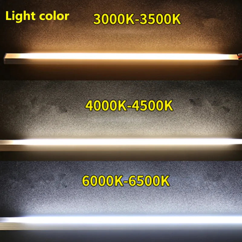 1-10 PCS LED Rigid Strip DC12V 50CM 20 Inch SMD5730 36LEDs U/V-Shaped Flat LED Aluminum Channel Rigid Strip for Indoor Lighting