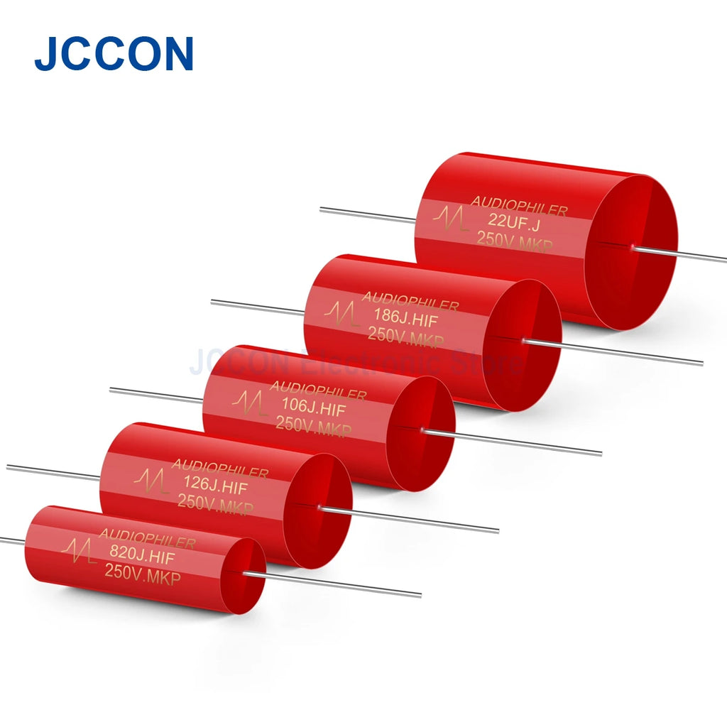 10Pcs MKP Capacitor 250V Non-Polar Audio Film Capacitor for Speaker Crossover & HiFi Amplifier