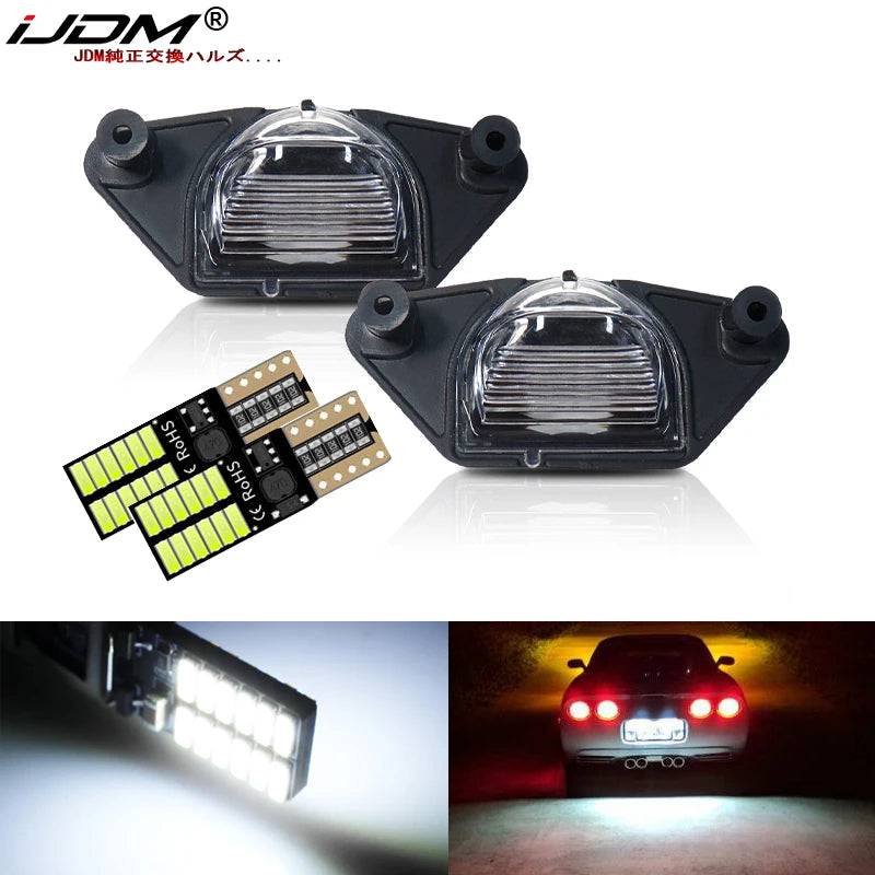 iJDM For Chevy Corvette C4 C5 C6 Impala Monte Carlo Lumina SSR S10 Beretta For Pontiac Aztek Fiero Firebird License Plate Light